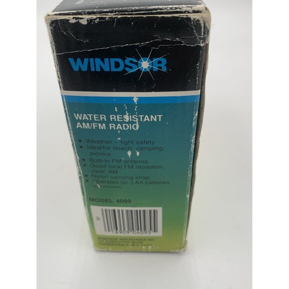Vintage Windsor AM/FM Radio Water Resistant In Original Box. - Picture 9 of 9